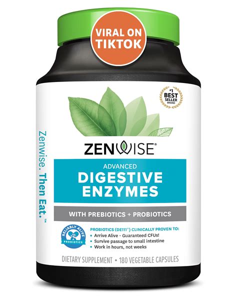 Buy Zenwise Digestive Enzymes Probiotic Multi Enzyme With Probiotics