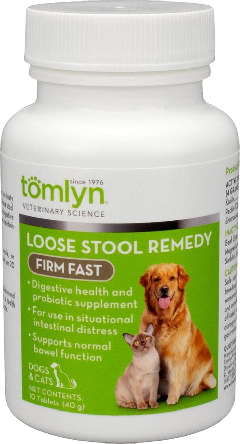 Tomlyn Firm Fast Loose Stool Remedy Dog And Cat Supplement 10 Count