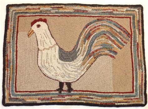 Antique Chicken Is A Reproduction Of An Antique Hooked Rug That I Have