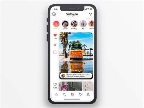 Instagram Redesign Mobile App Design Inspiration Social App Design