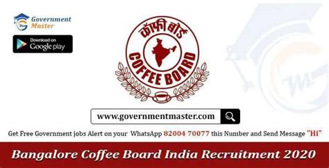 Coffee Board Of India Recruitment Business Development Executive
