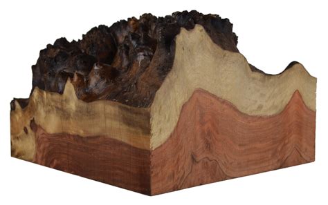 Amboyna Burl Exotic Wood | 6-1/4" x 9-1/2" x 9-9/16" | Hand-picked #29782