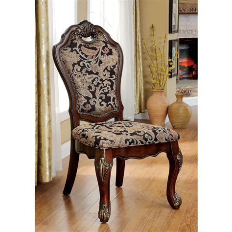 Other cherry dining chair designs available upon request. Furniture of America Consul Padded Dining Chairs - Set of ...