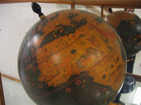 Closeup Of Facsimile Of 1492 Globe By Martin Behaim Flickr