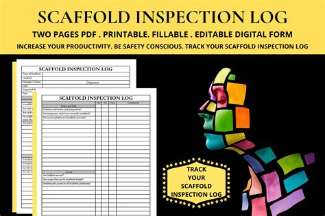 Scaffold Inspection Register Template Checklist Scaffolding Inspection