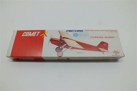 Comet Curtiss Robin Balsa Wood Model 14 Inch Wingspan 2306 Struct O