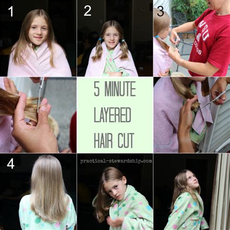 Though it sounds counterintuitive, getting layers in your hair can actually make it seem more uniform in length and thickness, like these layered loose. My Easy DIY 5 Minute Layered Haircut - Practical Stewardship