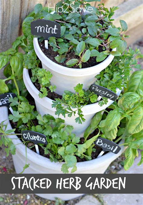 Diy Stacked Herb Garden By Hip2save Its Not Your Grandmas Coupon