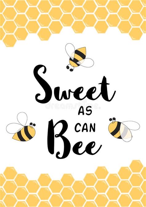 Sweet As Can Bee Banner Bee On White Background Cute Banner Design For