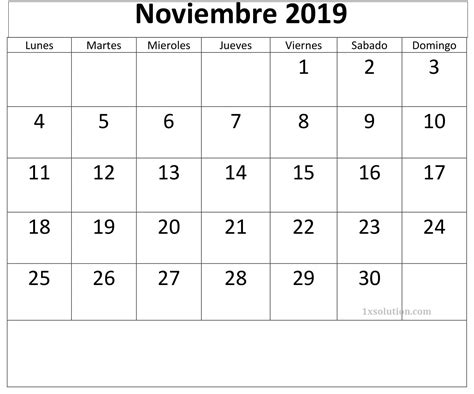 Calendario Editable Noviembre 2019 Argentina Calendar