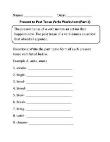 6 best images of past present future verb tense worksheets