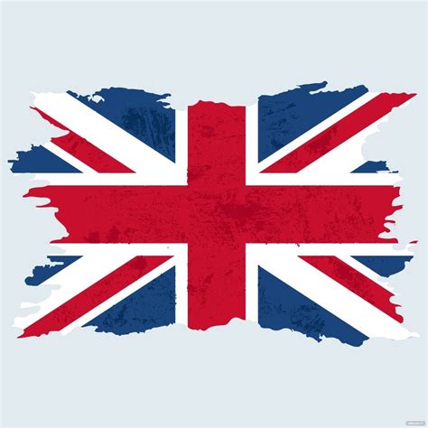 Distressed British Flag Vector In Illustrator Svg  Eps Png
