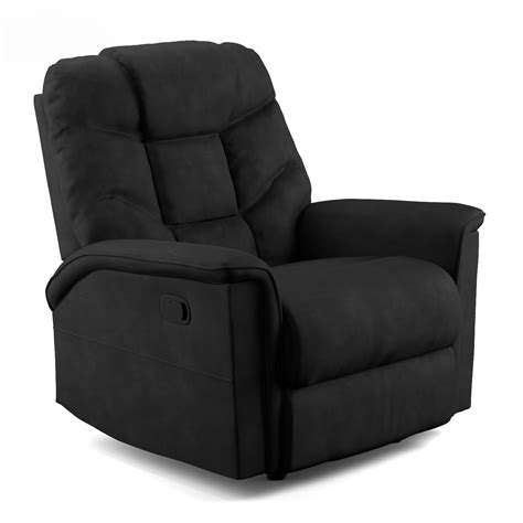 Homesvale Prolounger™ Wall Hugger Black Microfiber Recliner Chair