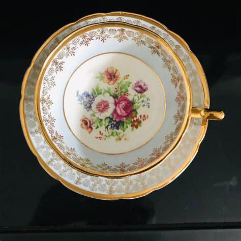 Early Regency Tea Cup And Saucer England Fine Bone China Gorgeous Light