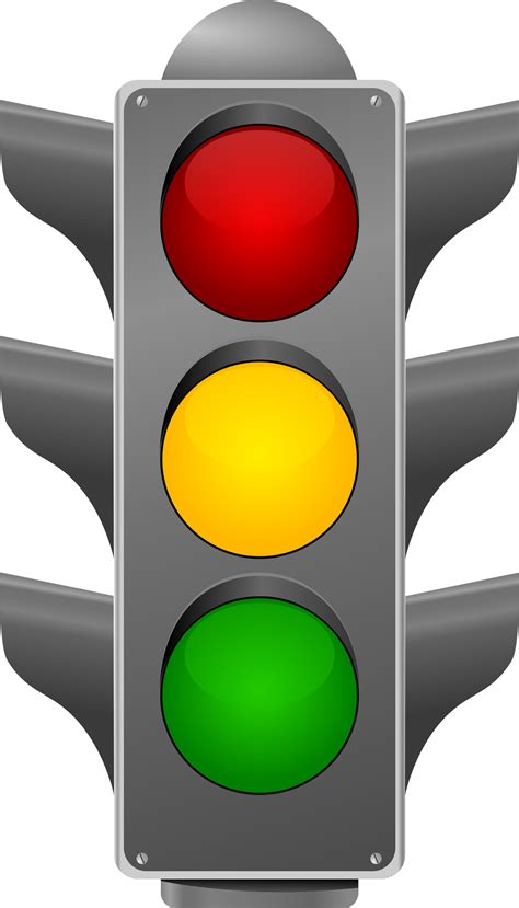 Red Stop Light Clipart Image 27070