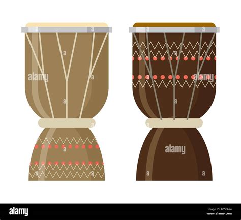Vector Illustration Of African Djembe Drum Stock Vector Image And Art Alamy