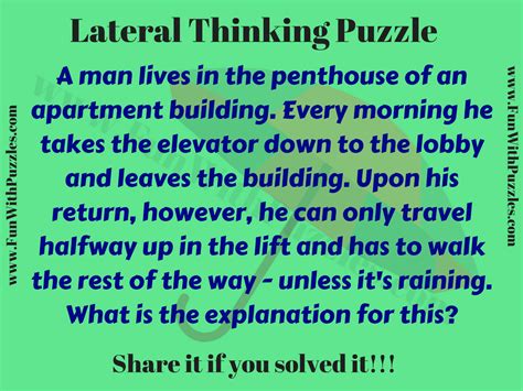 Out Of The Box Lateral Thinking Puzzle For Kids