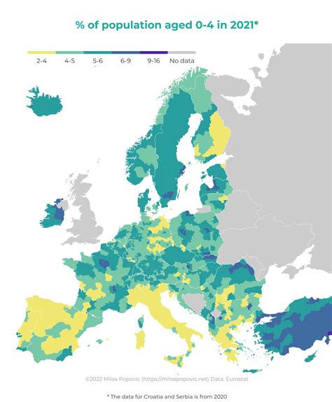 Milos Popovic On Twitter My New Map Shows The Of Children Ages 0 4