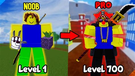 Noob To Pro Level 1 700 Using Chop Fruit Part 1 Blox Fruits