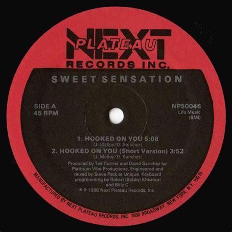 Sweet Sensation Hooked On You 1986 Vinyl Discogs
