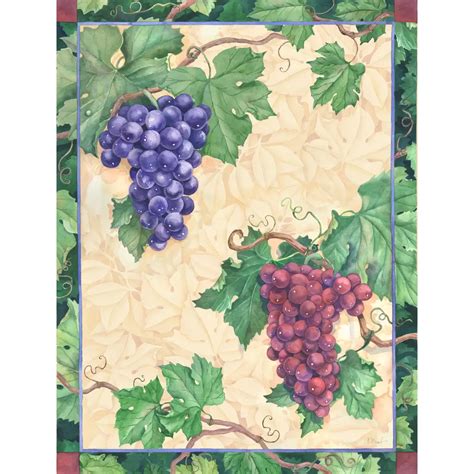 Fruit Vege Decorative Tile Grapes Mix Tile Mural