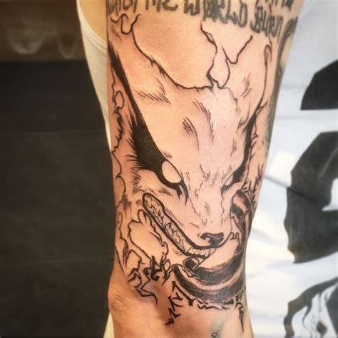 Finaly I Did My Wannado Tattoo Kurama From Naruto Work In Progress