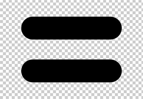 Equals Sign Equality Symbol Mathematics Png Clipart Black And White