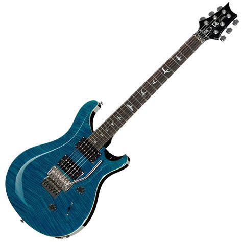 Disc Prs Se Custom 24 Floyd Rose Electric Guitar Sapphire At Gear4music