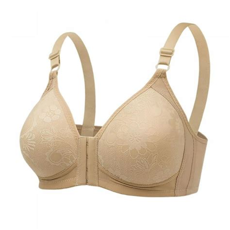 Womens Racerback Front Closure Bra No Padded Underwire Support Bras