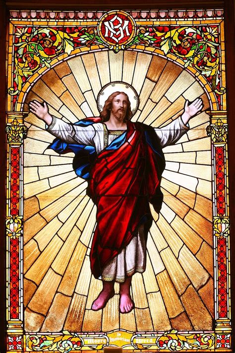 Jesus The Risen Lord Stained Glass San Francisco Columbarium