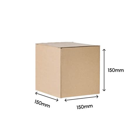 Single Wall Cardboard Box 6 X 6 X 6 In Pack Of 25 Boxomatic