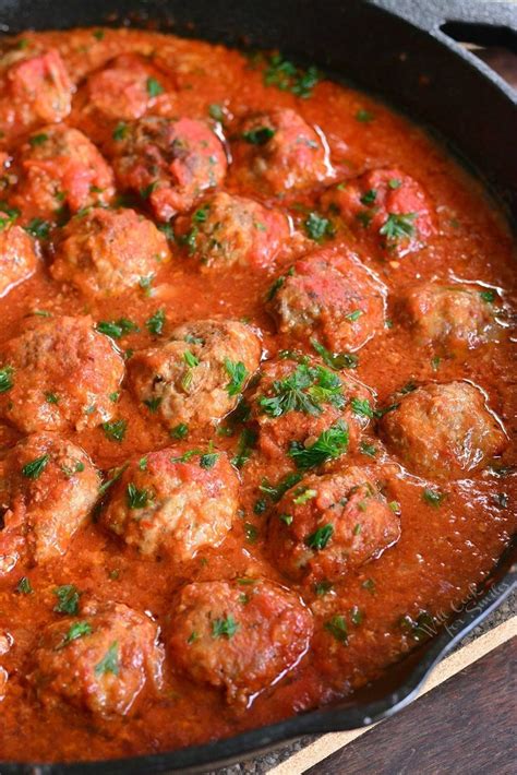 The Best Italian Meatballs In Rich Tomato Sauce Artofit