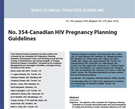 Treatment Guidelines Cihr Canadian Hiv Trials Network