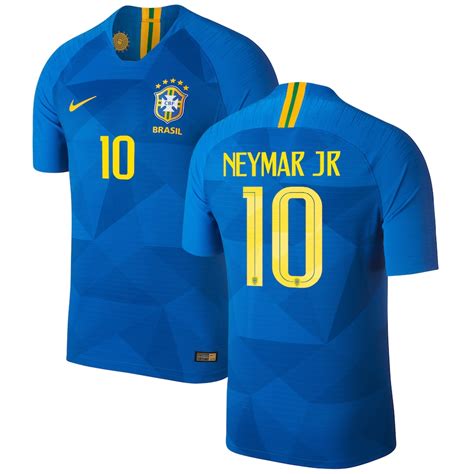 Nike Neymar Santos Brazil National Team Blue 2018 Away Replica Stadium