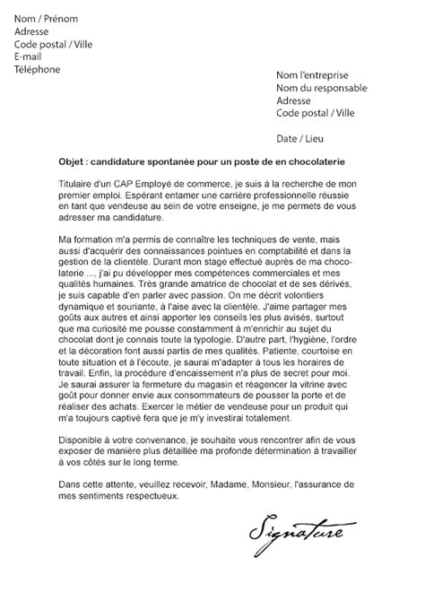 Exemple Lettre De Motivation Vendeuse En Bijouterie