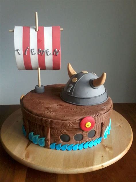 Viking Cake Cakes Pinterest Viking Birthday Dragon Birthday