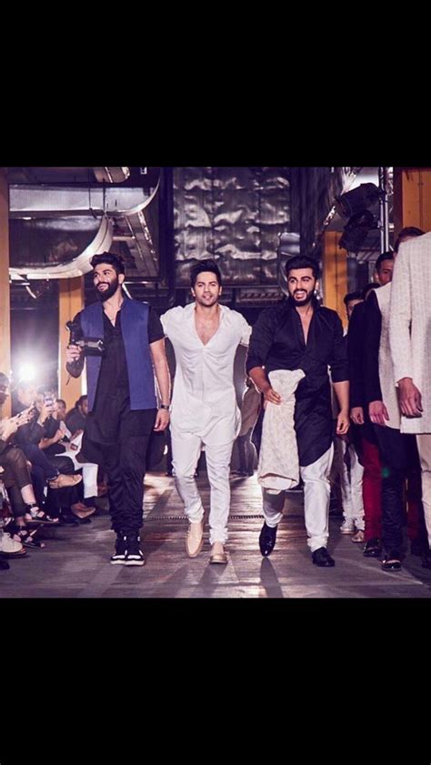 varun dhawan arjun kapoor and kunal rawal on the ramp of lakmé fashion week 2017 lakme fashion