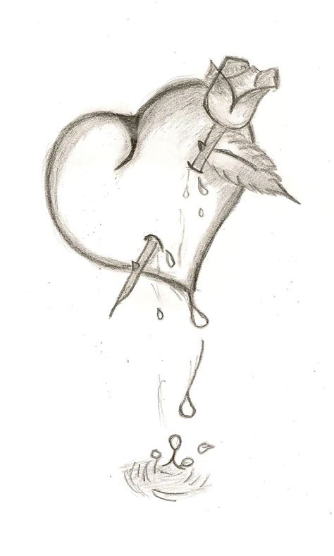 Pencil Drawings Of Hearts And Roses Pencildrawing2019