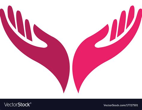 Hand Care Logo Template Royalty Free Vector Image
