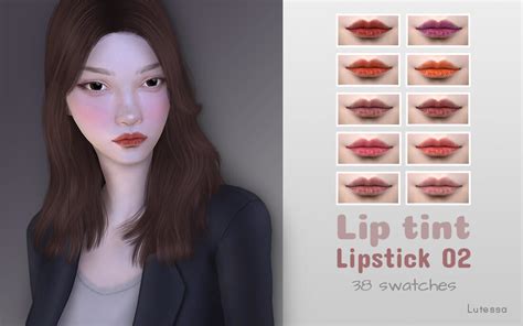 Lutessasims Lip Tint Lipstick 02 Micat Game