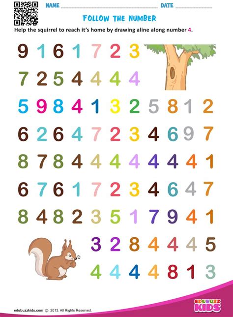 follow  number alphabet worksheets preschool preschool math