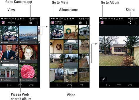 Basics Of The Photo Gallery On An Android Phone Dummies