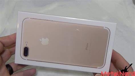 Iphone 7 Plus Unboxing Gold 128gb Youtube