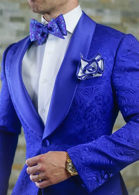 S By Sebastian Royal Blue Paisley Dinner Jacket Prom Suits Dress Suits For Men Paisley Jacket
