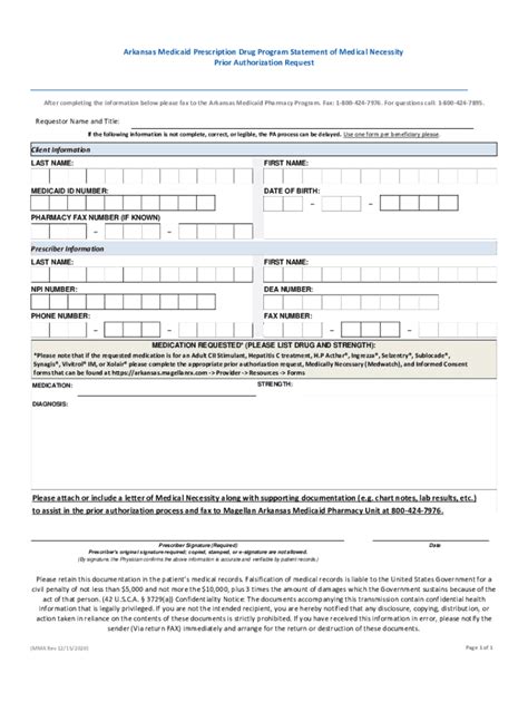 2020 2024 Form Ar Medicaid Prior Authorization Request Fill Online