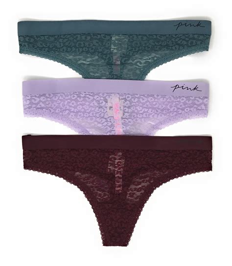 Victoria S Secret PINK Logo Thong Panty Set Of 3 Walmart Com