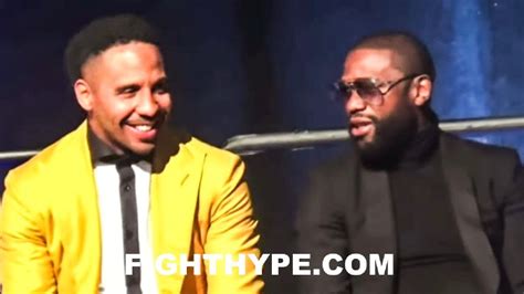 FLOYD MAYWEATHER ANDRE WARD REUNITE CRACK JOKES DURING THEIR HALL OF FAME INDUCTION YouTube