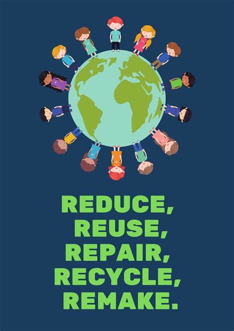 Free Reduce Reuse Recycle Classroom Poster Quinn Educ