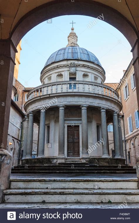 Tempietto Built By Donato Bramante At The Courtyard Of San