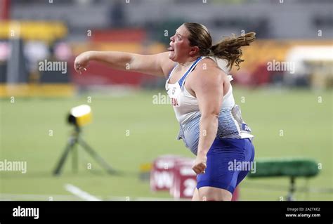 Great Britains Sophie Mckinna Competes In The Womens Shot Put Final